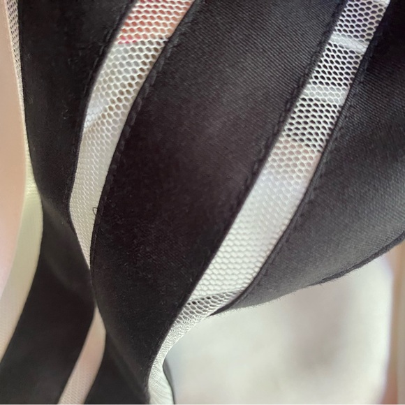 NWT Ann Taylor Black/White Stripe Strapless Tube Dress 8 Petite - Picture 9 of 11